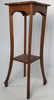 Vintage Oak Plant Stand Pedestal
