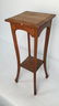 Vintage Oak Plant Stand Pedestal - 2