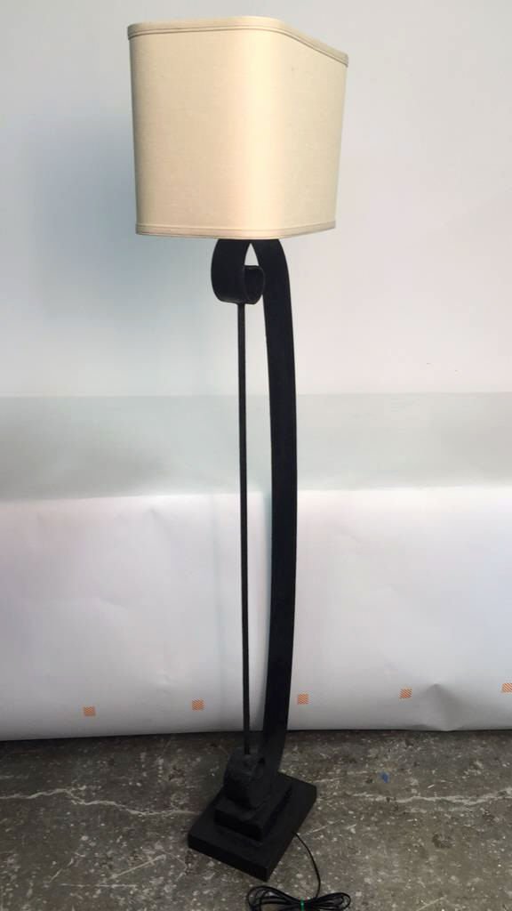 Wrought Iron Welded Art Deco Standing Lamp (1 of 8)