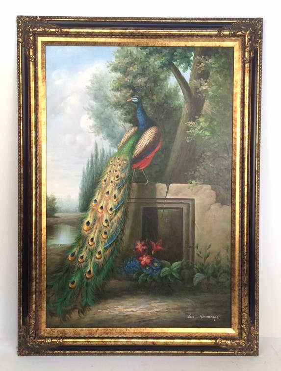 Signed LEE HEMMINGS Oil on Canvas (1 of 9)