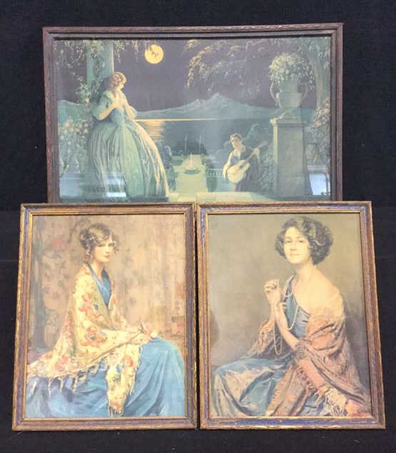 3 Vintage Framed Prints (1 of 9)