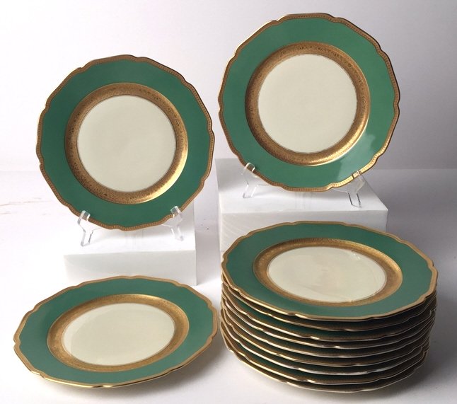 Set of 12 BOHEMIA Royal Ivory Dishes (1 of 6)