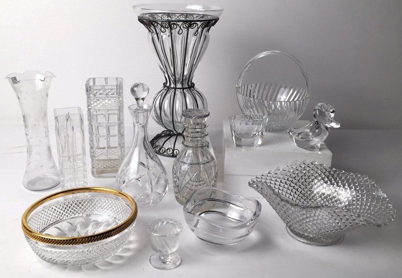 Group Lot 12 TIFFANY, LALIQUE & Misc Crystal (1 of 10)