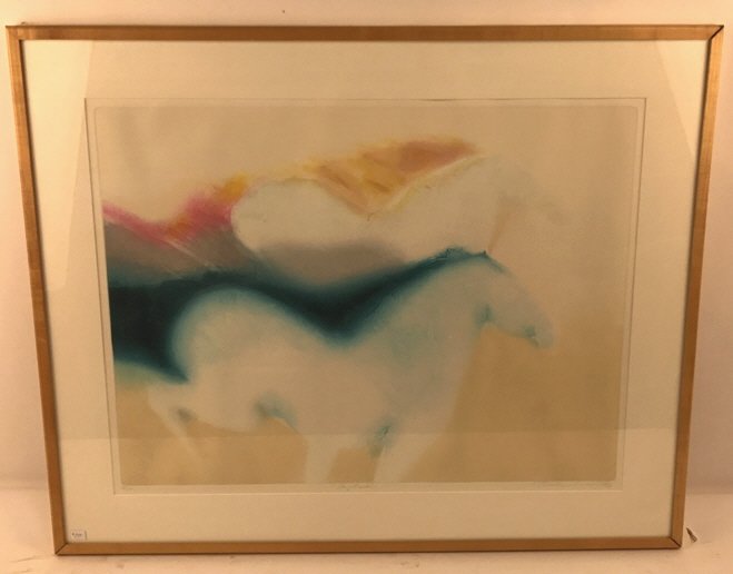 Signed Abstract Litho RICHARD LESER '89 (1 of 10)