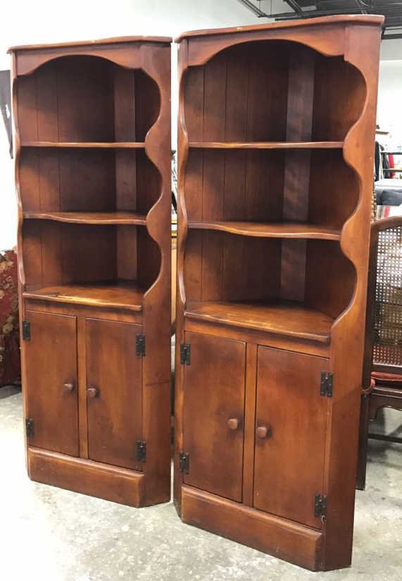 Pair of Genuine Cushman Colonial Corner Cabinets (1 of 10)