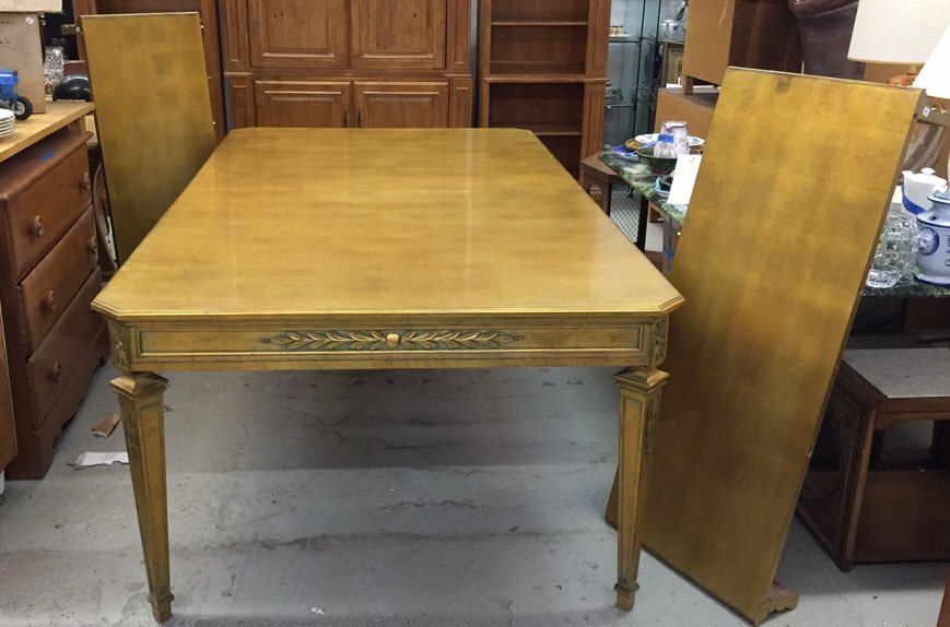 Custom Carved Gold Leaf Dinning Table (1 of 10)