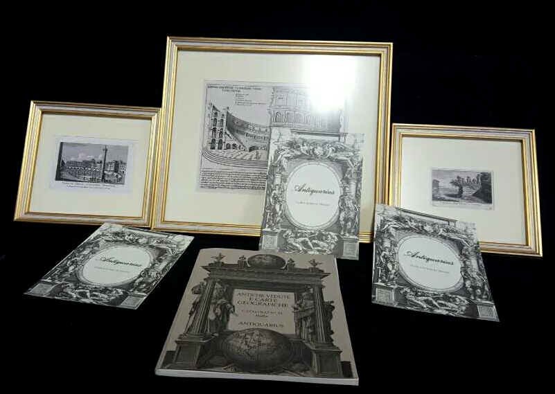 Three Framed Stamp Copper Etchings (1 of 10)