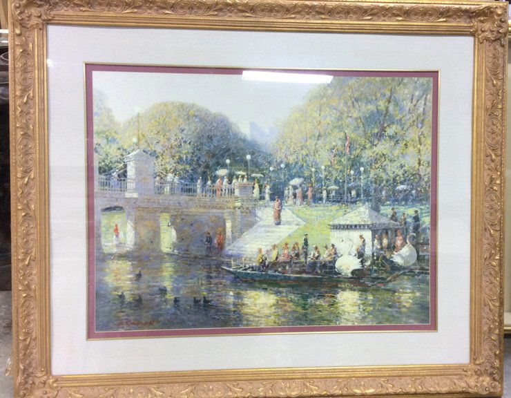 Terzlak 1985 Gold Painted Framed Artwork (1 of 10)