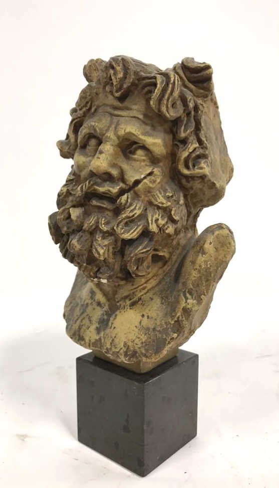 Unmarked Poseidon Style Bust on Block (1 of 6)