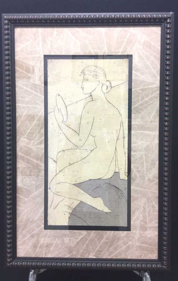 Unsigned Female Abstract Artwork Framed (1 of 4)