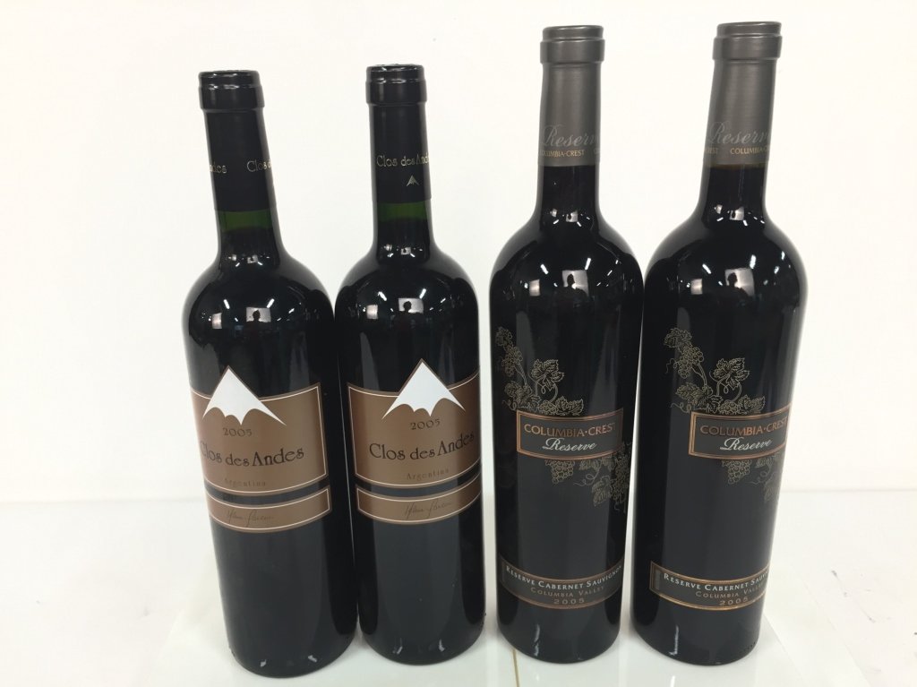 Group Lot 4 Bottles Red Cab and Malbac 2005 (1 of 4)