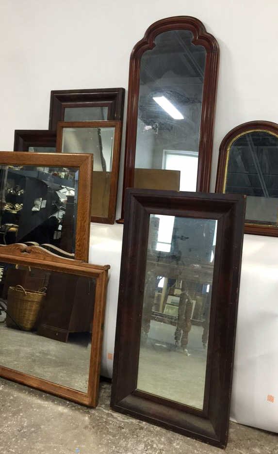 Group Lot 9 Vintage & Antique Mirrors (1 of 9)