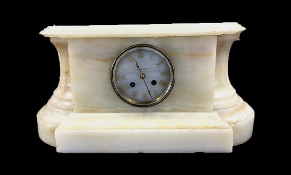 Antique TIFFANY & CO Marble Mantle Clock (1 of 10)