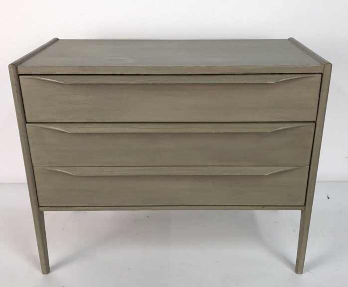Mid Century Modern Three Drawer Chest Commode (1 of 9)