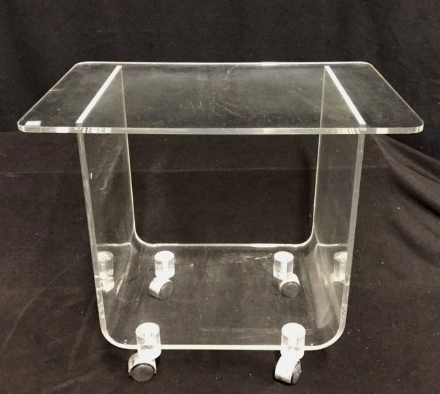 Mid Century Modern Style Lucite Caddy (1 of 8)
