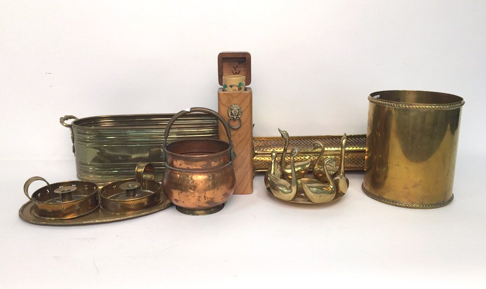 9 Piece Vintage Fireplace Accessories Lot (1 of 8)