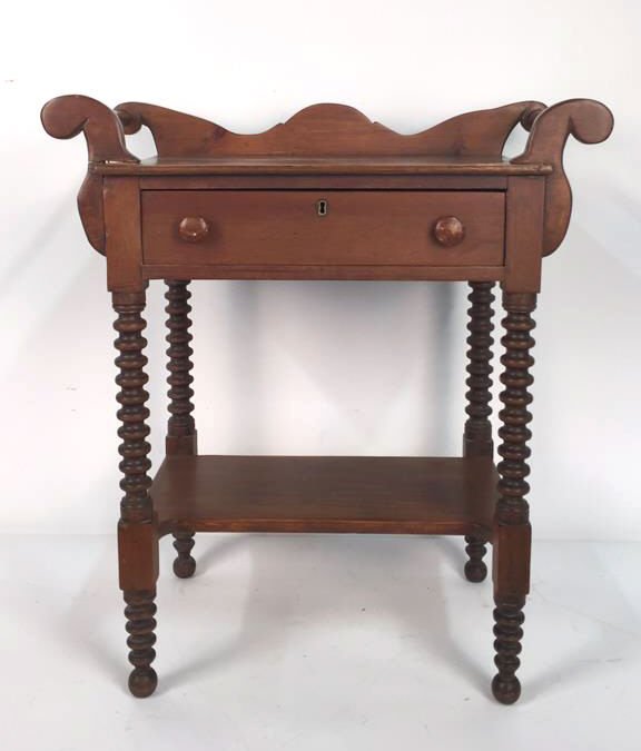 Vintage Wood Side Table (1 of 10)