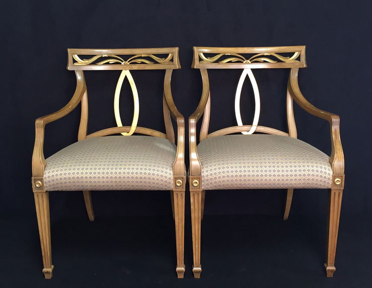 Custom Pair BAKER Armchairs (1 of 8)