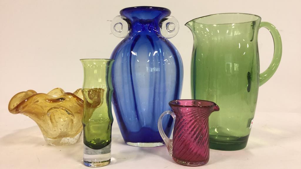 Art glass group lot  5 pieces (1 of 10)