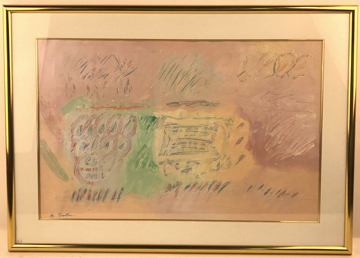 Original Signed B TESSLER Abstract Painting (1 of 10)