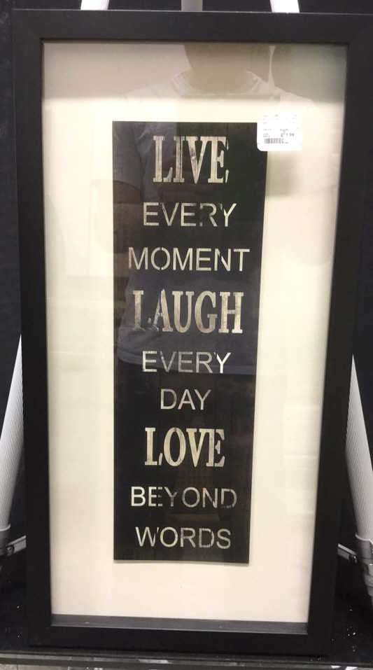 Framed Double Matted Written Quotation (1 of 5)