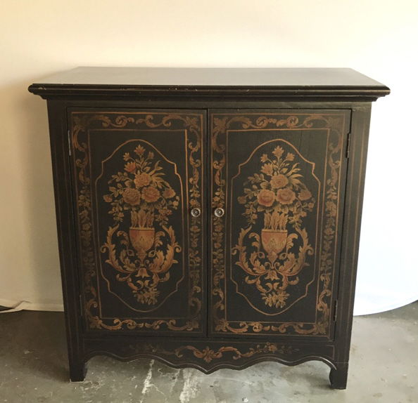 Decorative Stenciled Storage Cabinet (1 of 7)