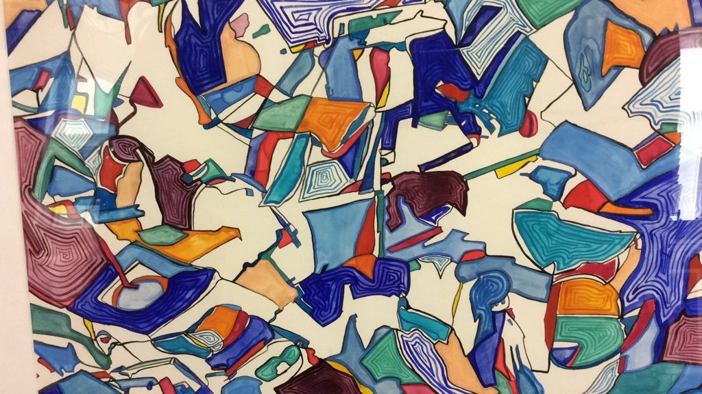 Lita Schwartzberg Painting Titled Kaleidoscope # (1 of 9)