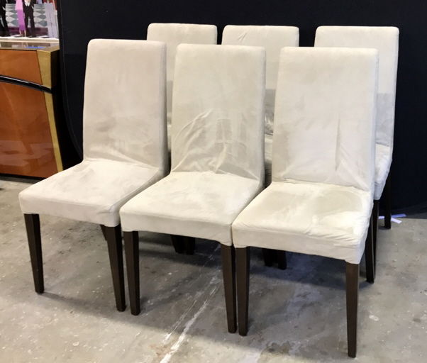 Set of Six Contemporary Upholstered Side Chairs (1 of 8)