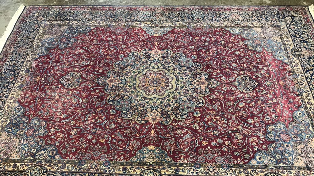 Vintage Oriental Hand Made Wool Carpet (1 of 9)