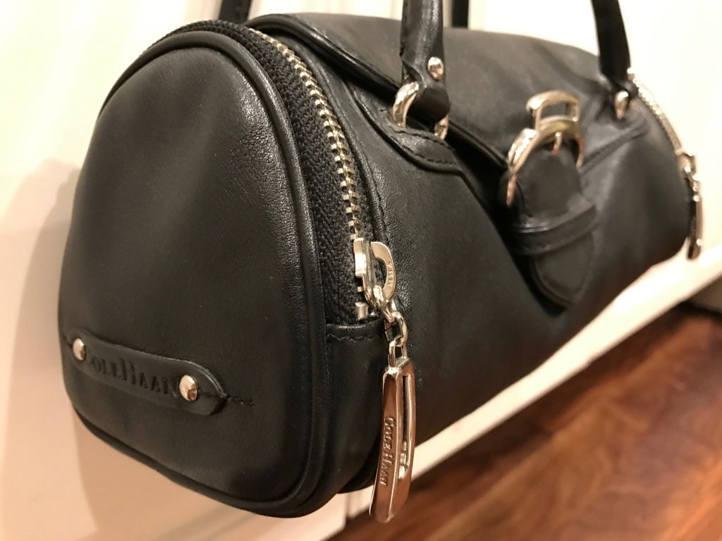 COLE HAAN Authentic Black w Chrome Hardware (1 of 7)