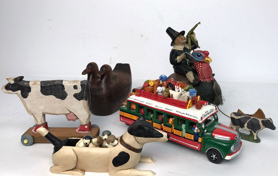 Group Lot Folk Art Decorative Decor (1 of 10)