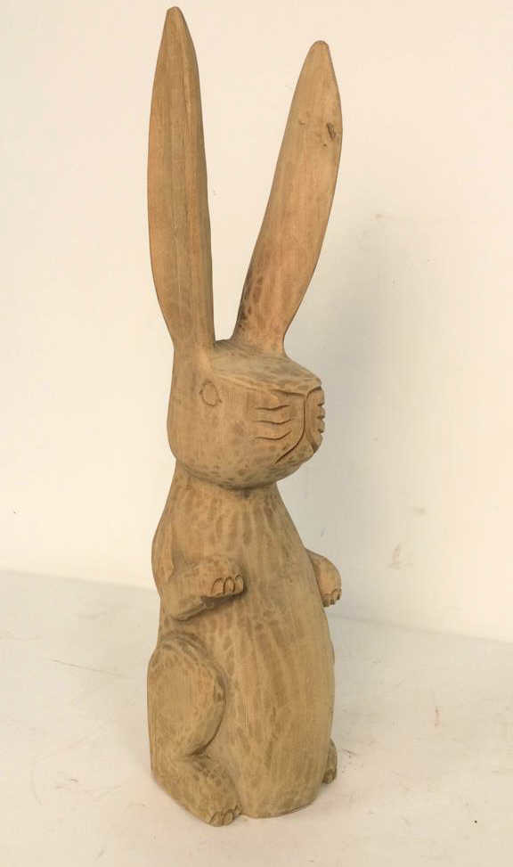 C.B. Carved Folk Art Rabbit (1 of 10)