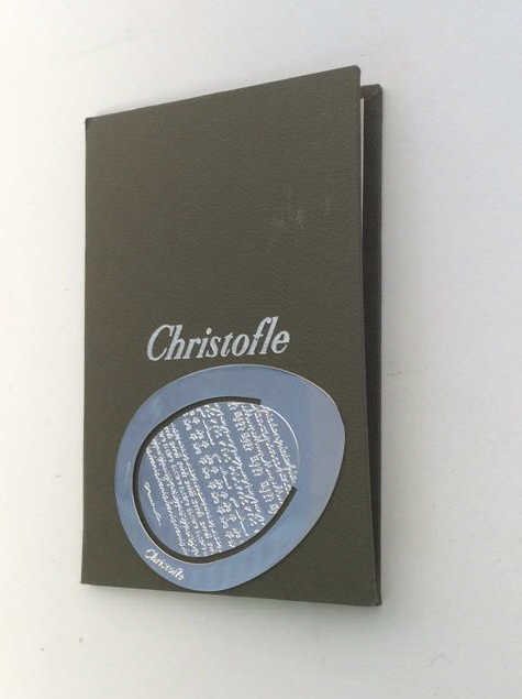 Christofle Page Marker: Christofle page marker measuring in inches 2x1.5