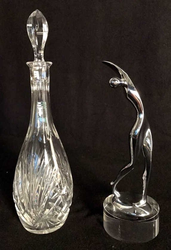 Group Lot Crystal Decanter & Abstract Art (1 of 8)