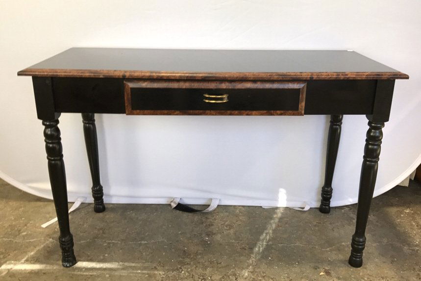 Black Wood Desk/ Console Table (1 of 9)