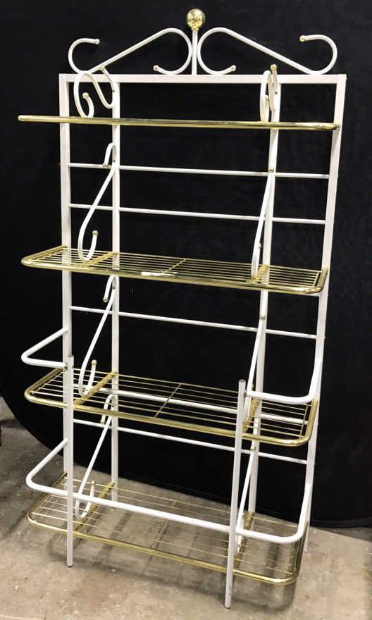 Brass and Metal Finish Bakers Rack (1 of 6)
