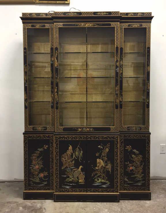 Vintage Asian Style Painted China Cabinet (1 of 10)