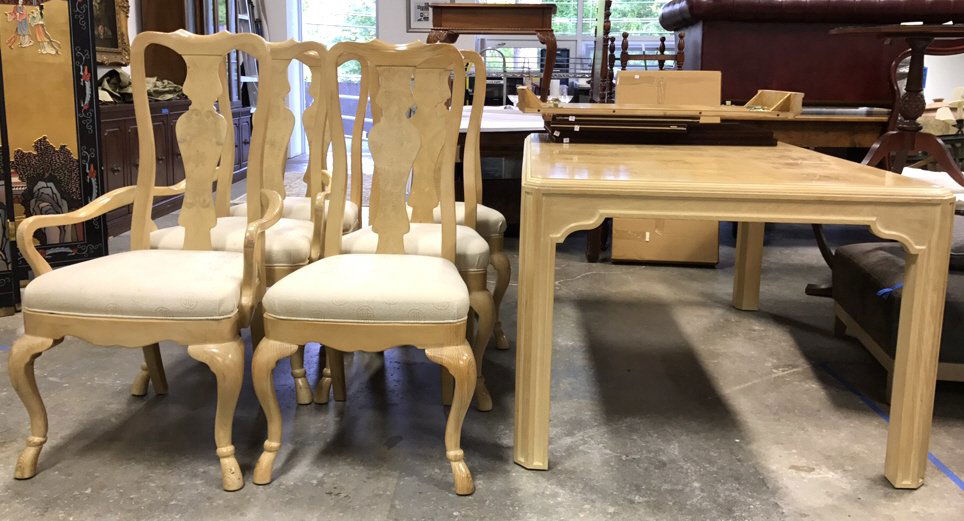 DREXEL HERITAGE Corinthian Dining Table 6 Chairs (1 of 10)