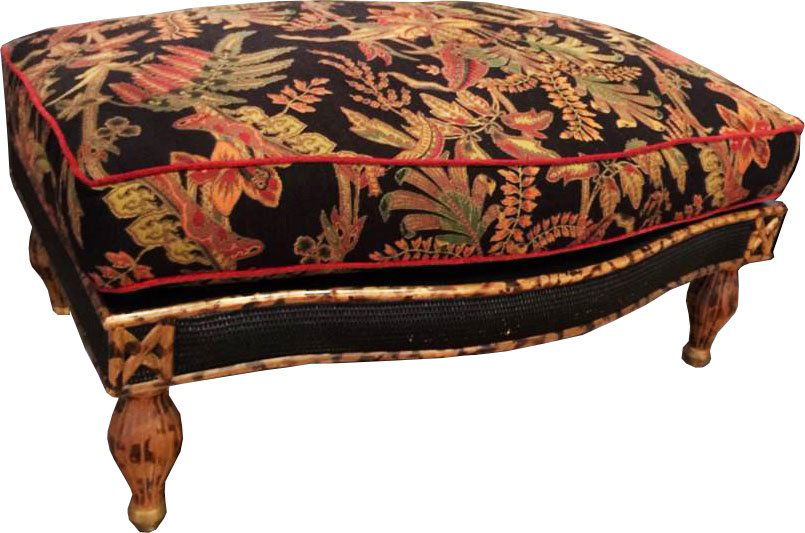 Large Needlepoint Bench / Footstool (1 of 6)