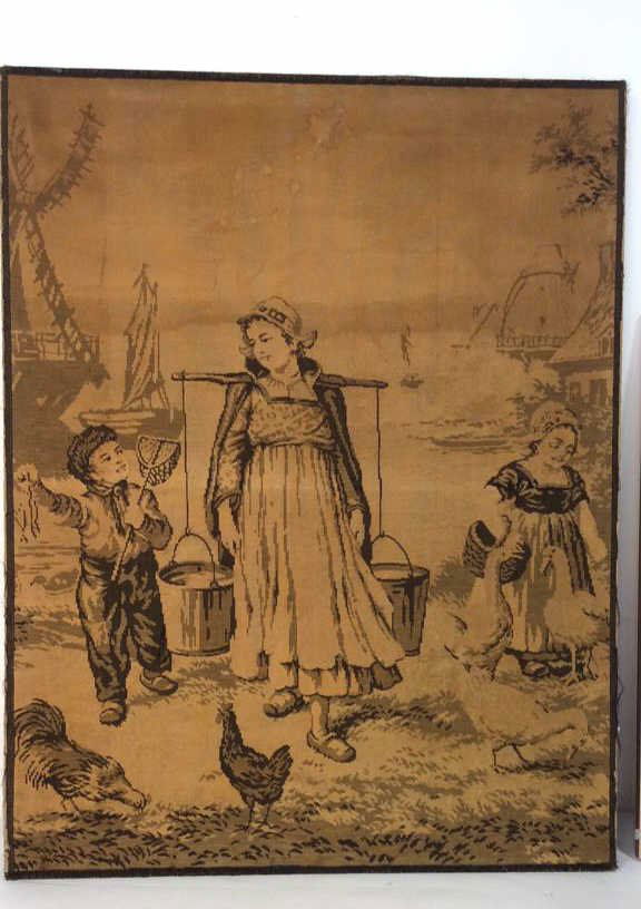 Antique French Sepia Toned Tapestry (1 of 10)