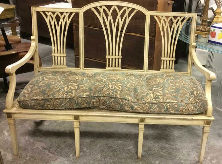 Swedish Style Painted Bench Vintage (1 of 10)