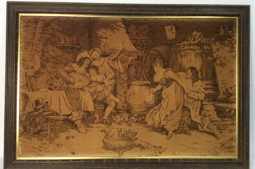 D'Apres F. Vinea Jacquard French Tapestry (1 of 10)