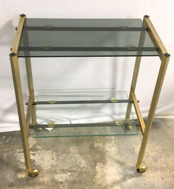 Mid-Century Two Tiered Glass Teacart (1 of 8)