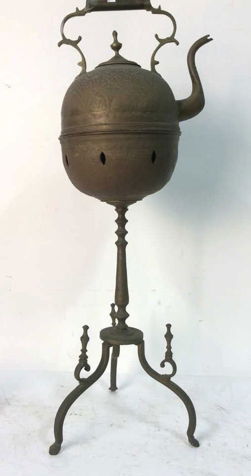 Vintage Middle Eastern Standing Teapot & Warmer (1 of 10)
