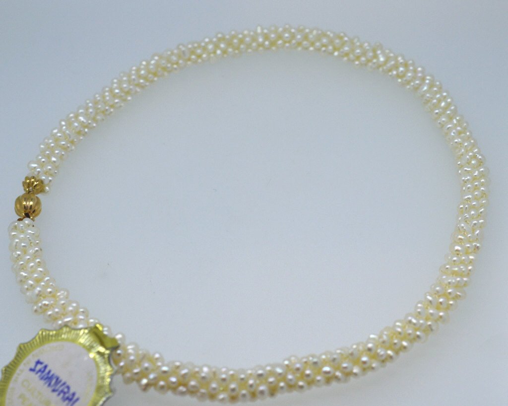 18 Inch Pearl Rope Necklace 14K Yellow Gold Clasp (1 of 2)