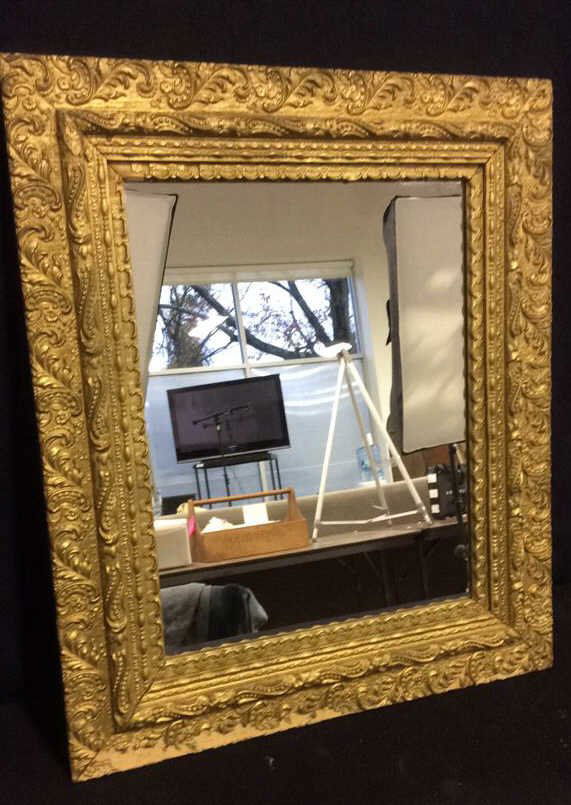 Vintage Decoratively Carved Mirror (1 of 8)