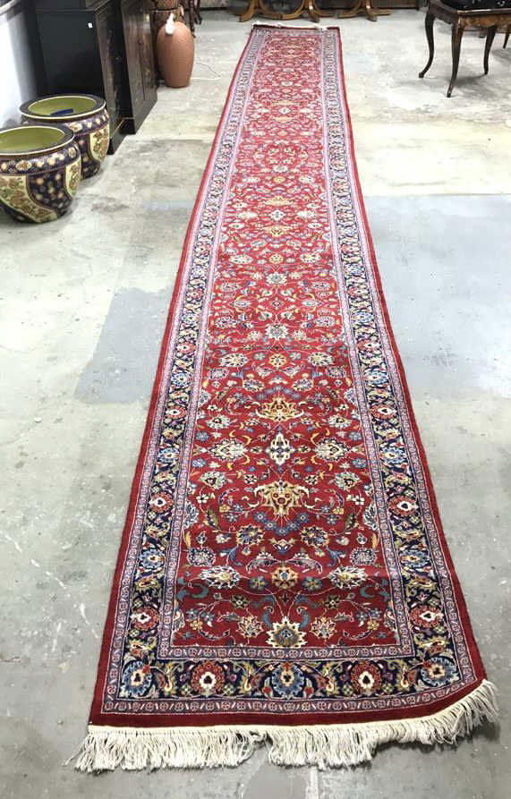 Vintage Oriental Handmade Red Runner (1 of 9)
