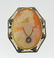 Vintage Cameo Pendant Sterling Silver & Diamond