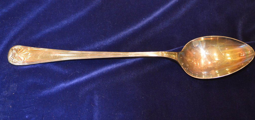 13 Inch Sheffield Silver Plated Stuffing Spoon (1 of 3)