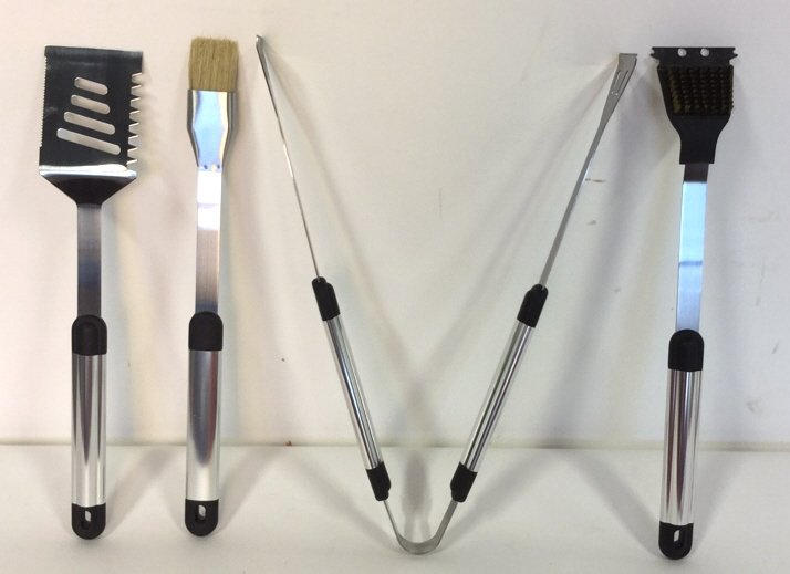 New 4 Piece Barbecue Set With Canvas Case (1 of 10)